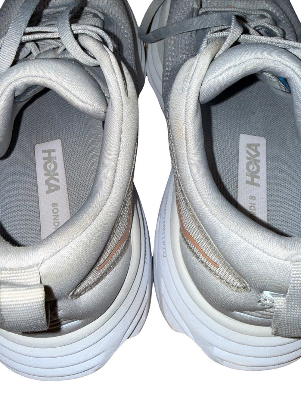Hoka Bondi 8 Gray Running Athletic Shoes Women’s 8 - Picture 7 of 8